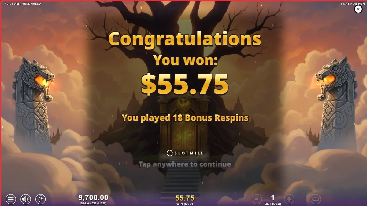 Cena de batalha épica no slot Wildhalla com elementos nórdicos