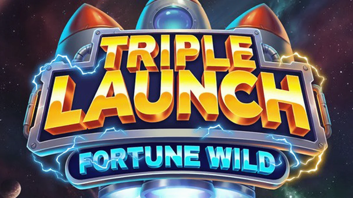 Interface vibrante do slot Triple Launch Fortune Wild com elementos futuristas